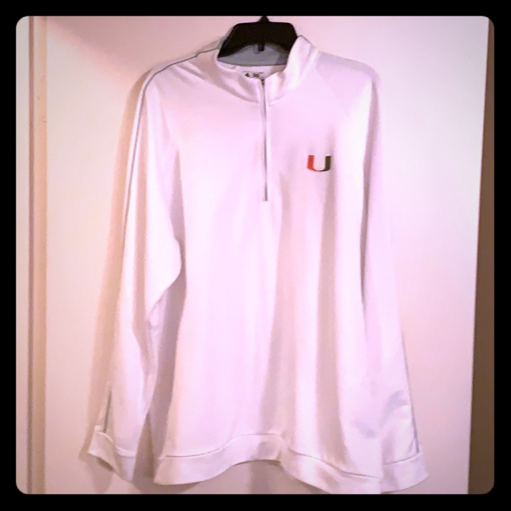 Used Miami Hurricane Adidas Golf Jacket
